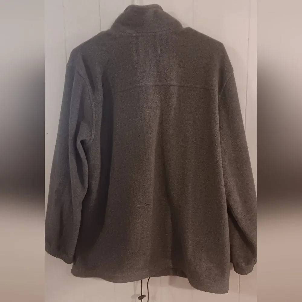 Catalina Gray Zip-Up Jacket Missy Size 12-14/ Womens Large - Picture 2 of 6